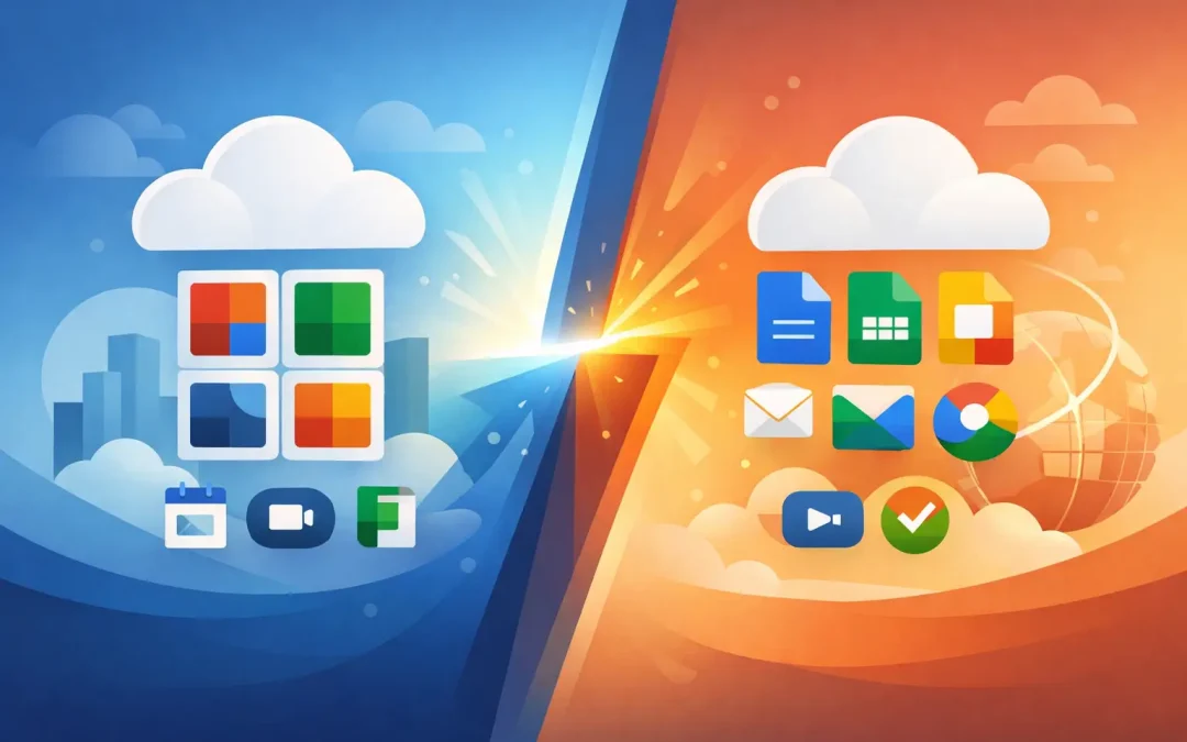 Microsoft 365 versus Google Workspace Compared